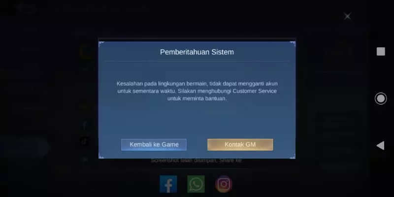 akun di hack